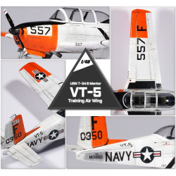 ACADEMY 1/48 USN Beechcraft T-34B Mentor VT-5 (12361)