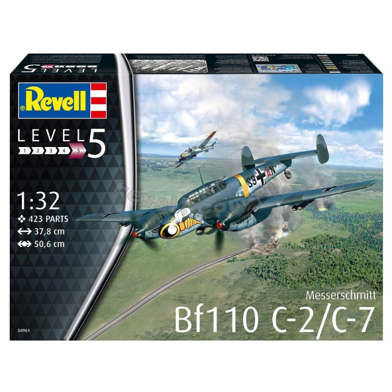 REVELL 1/32 MESSERSCHMITT Bf110 C-2 / C-7 (04961)