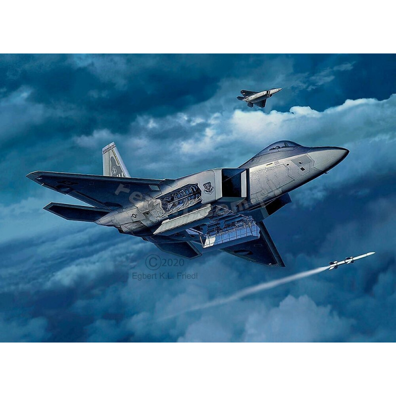 REVELL 1/72 F-22A RAPTOR LOCKHEED MARTIN (03858)