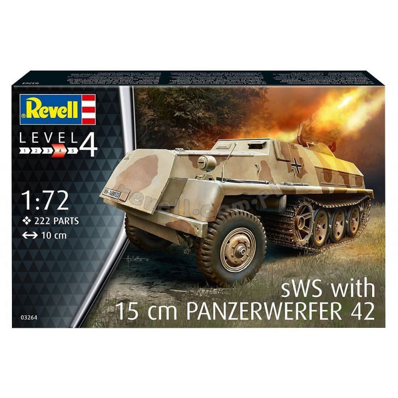 REVELL 1/72 sWS WITH 15  CM. PANZERWERFER 42 03264