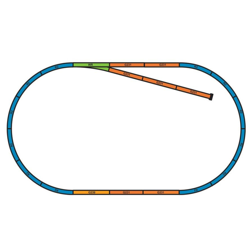 PIKO 55366 NASYP - LINES for tracks A + B / H0