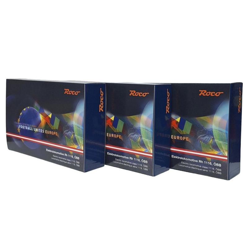 ROCO 7500062 ELECTRIC LOCOMOTIVE Rh 1116 OBB ep.VI "Football unites Europe"