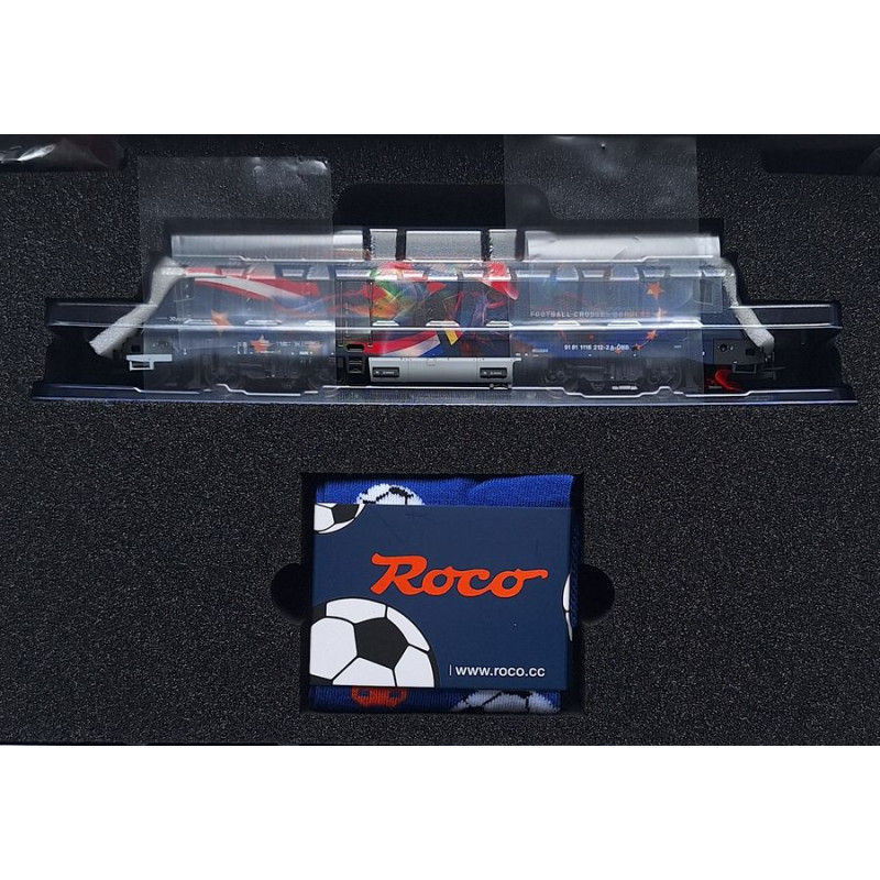 ROCO 7500062 ELECTRIC LOCOMOTIVE Rh 1116 OBB ep.VI "Fotbal sjednocuje Evropu"