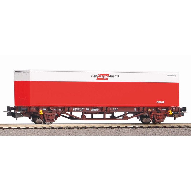 PIKO 57762 VAGÓNOVÁ PLATFORMA S KONTEJNEREM "RAIL CARGO AUSTRIA" OBB Ep. VI