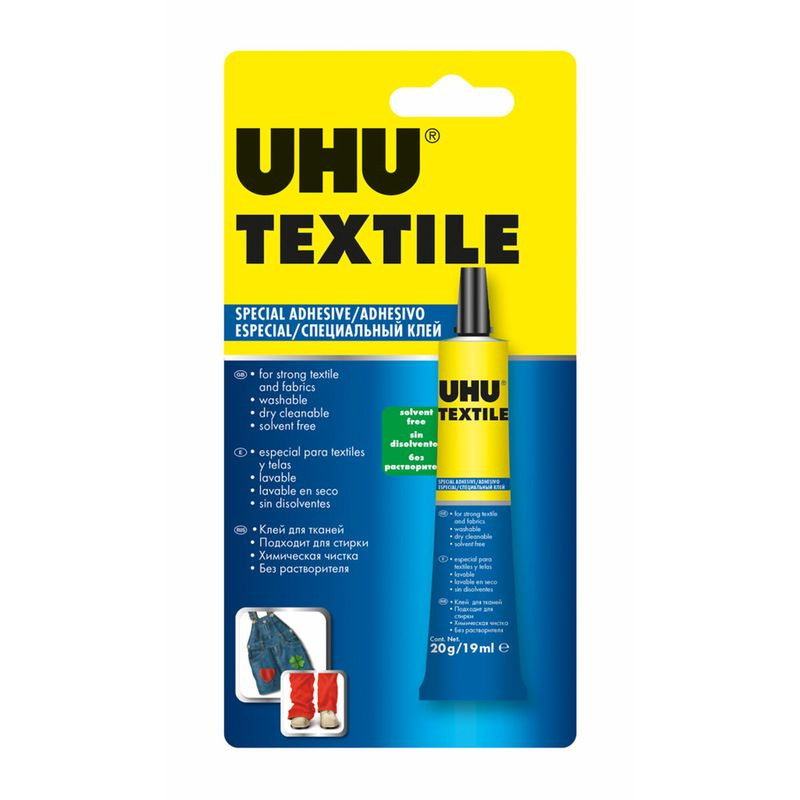 UHU KLEJ TEXTILE 19ml BLISTER (40300)