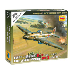 ZVEZDA 1/144  SOVIET STORMOVIK IŁ-2      (6125)