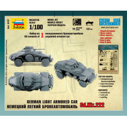 ZVEZDA 1/100 SD. KFZ 222 ARMORED CAR (6157)