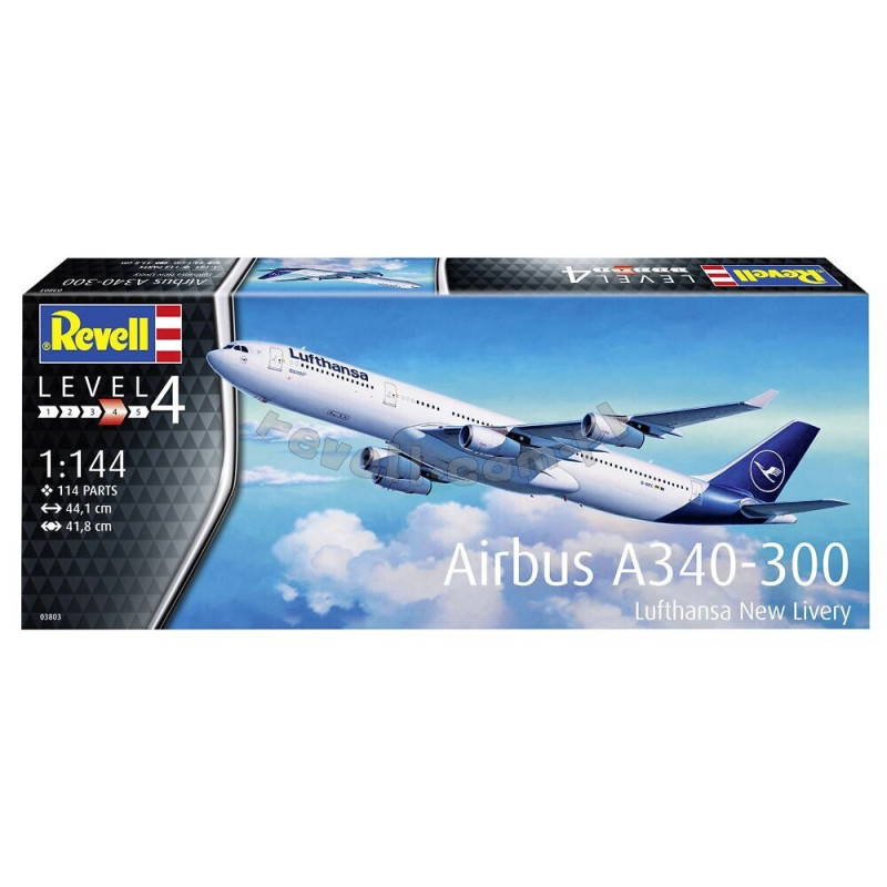 REVELL 1/144 AIRBUS A340-300 Lufthansa   New Livery (03803)
