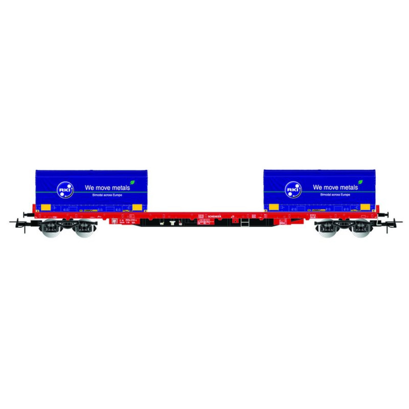 RIVAROSSI HR6558 WAGON PLATFORM WITH CONTAINERS ep.VI