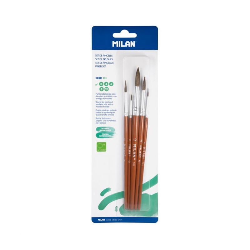 MILAN BRUSH set 0 / 4 / 6 / 8 / 12 (10461)