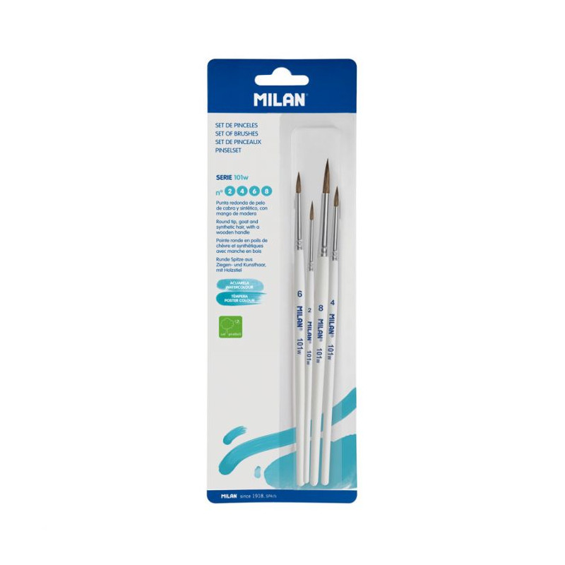 MILAN BRUSH set 2 / 4 / 6 / 8 (10468)