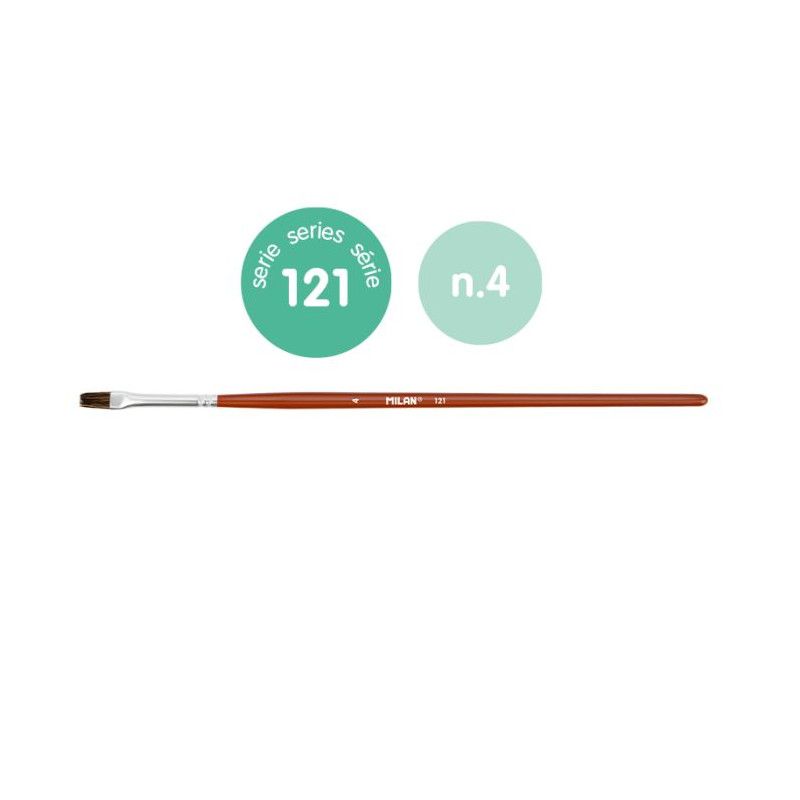 MILAN FLAT BRUSH no. 4 (121)