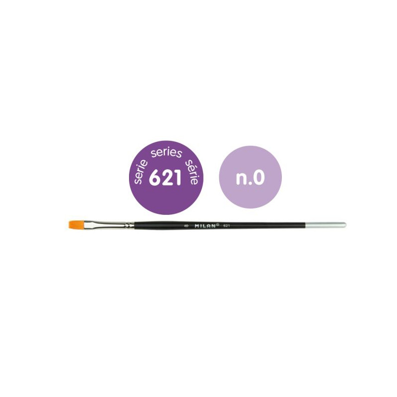 MILAN FLAT BRUSH no. 0 PREMIUM (621)