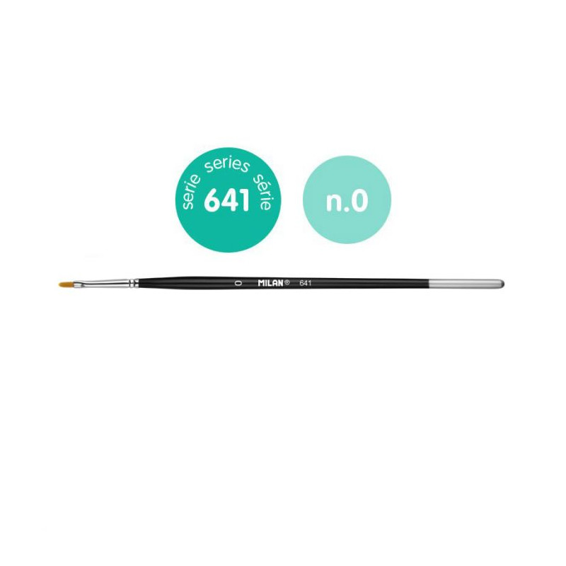 MILAN FLAT TAPER BRUSH no. 0 (641)