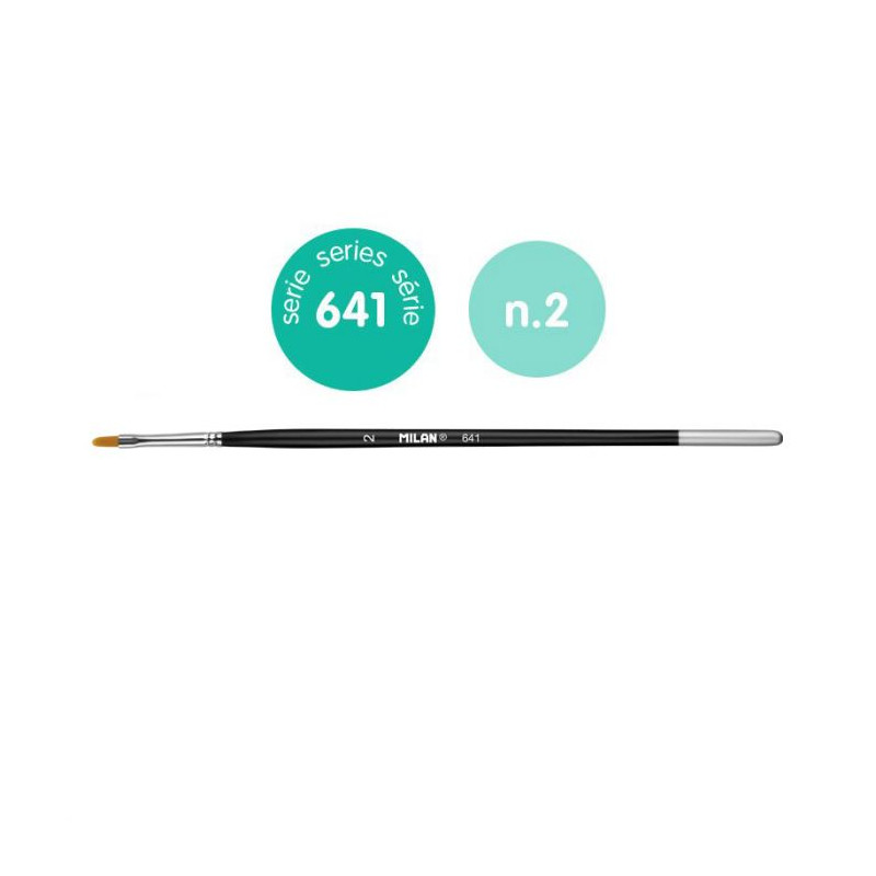 MILAN CONDUCTIVE FLAT BRUSH no. 2 (641)