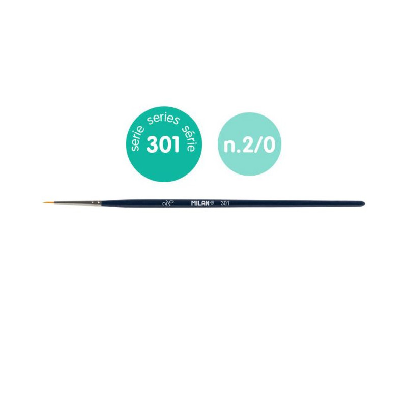 MILAN ROUNCED CONDUCTIVE BRUSH no. 2/0 (301)