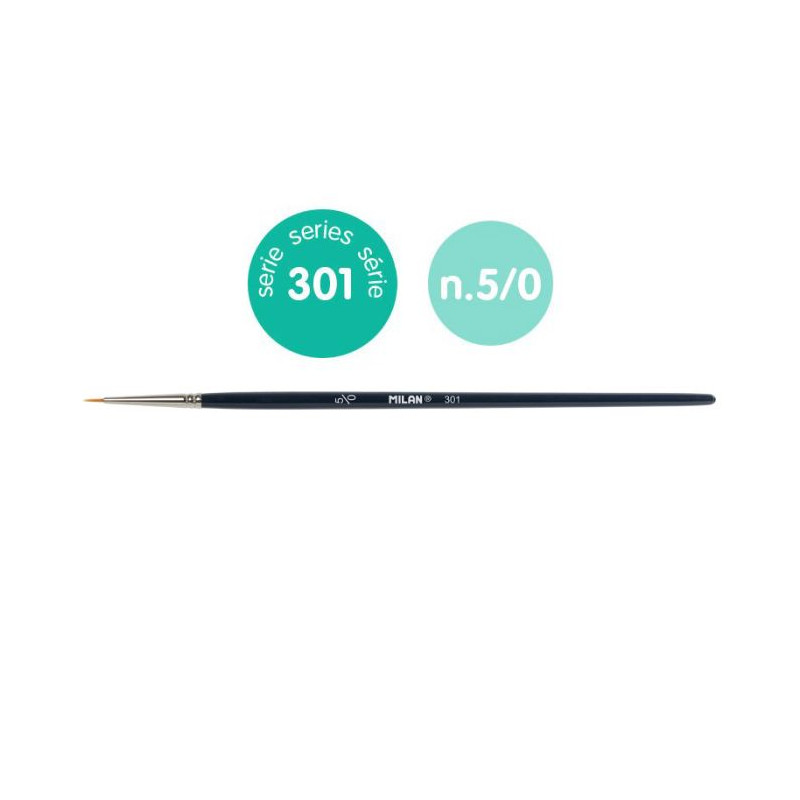 MILAN ROUNCED CONDUCTIVE BRUSH no. 5/0 (301)