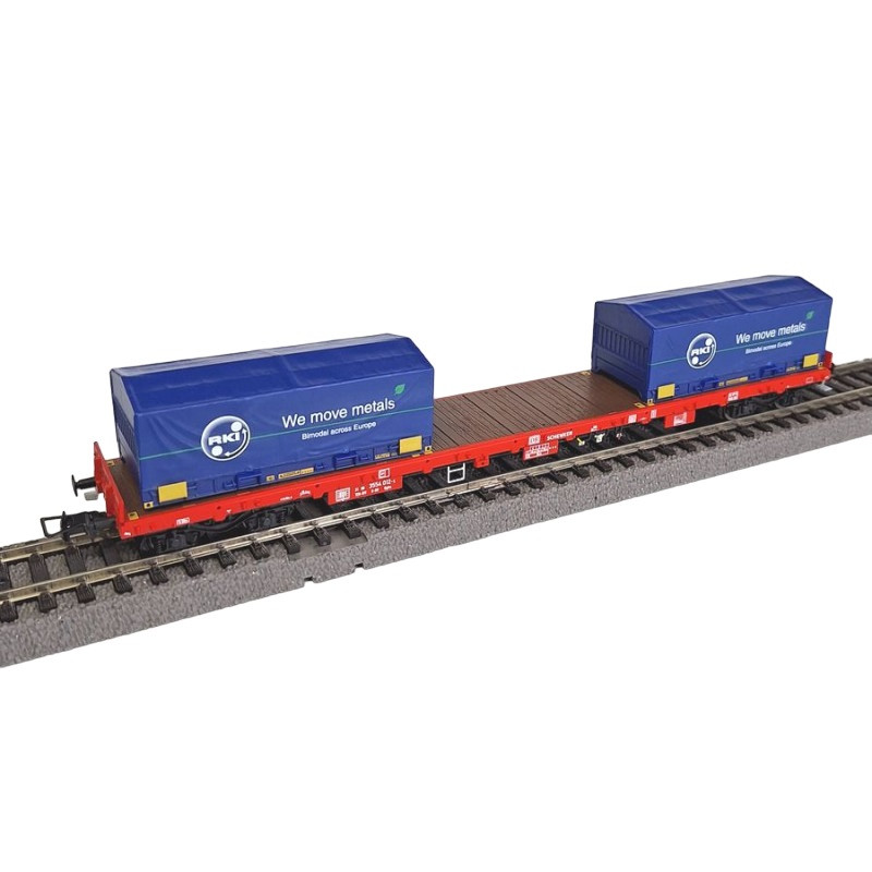 RIVAROSSI HR6558 WAGON PLATFORM WITH CONTAINERS ep.VI