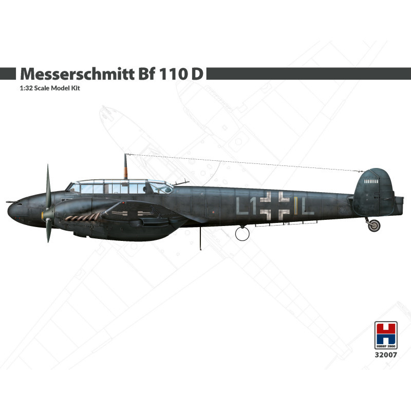 HOBBY 2000 1/32 MESSERSCHMITT BF 110 D   (32007)