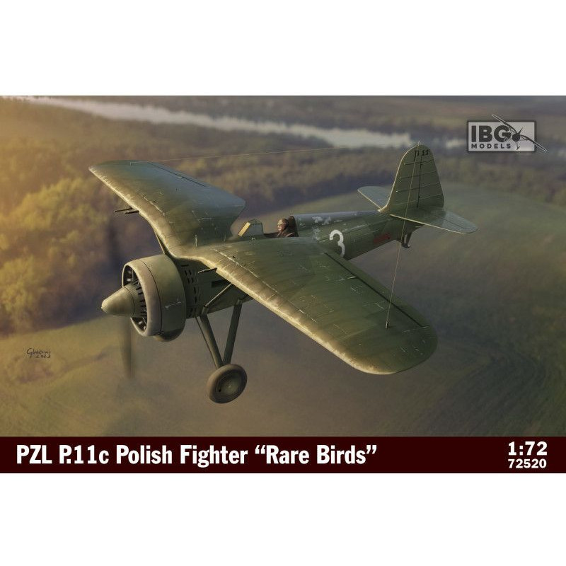 IBG 1/72 PZL P.11c POLSKÝ STÍHAČ "RARE BIRDS" (72520)