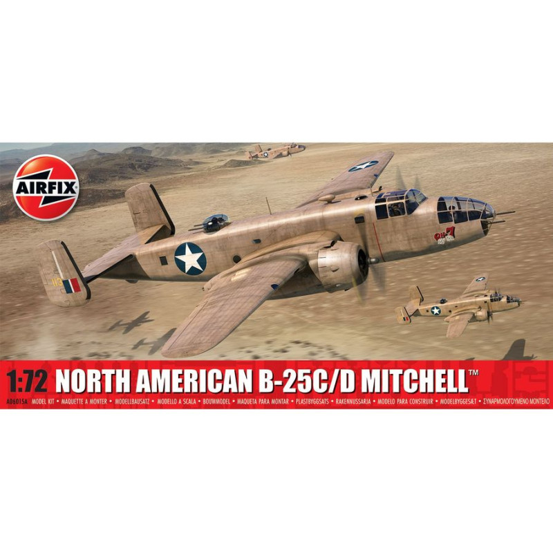 AIRFIX 1/72 NORTH AMERICAN B-25C/D MITCHELL (06015A)