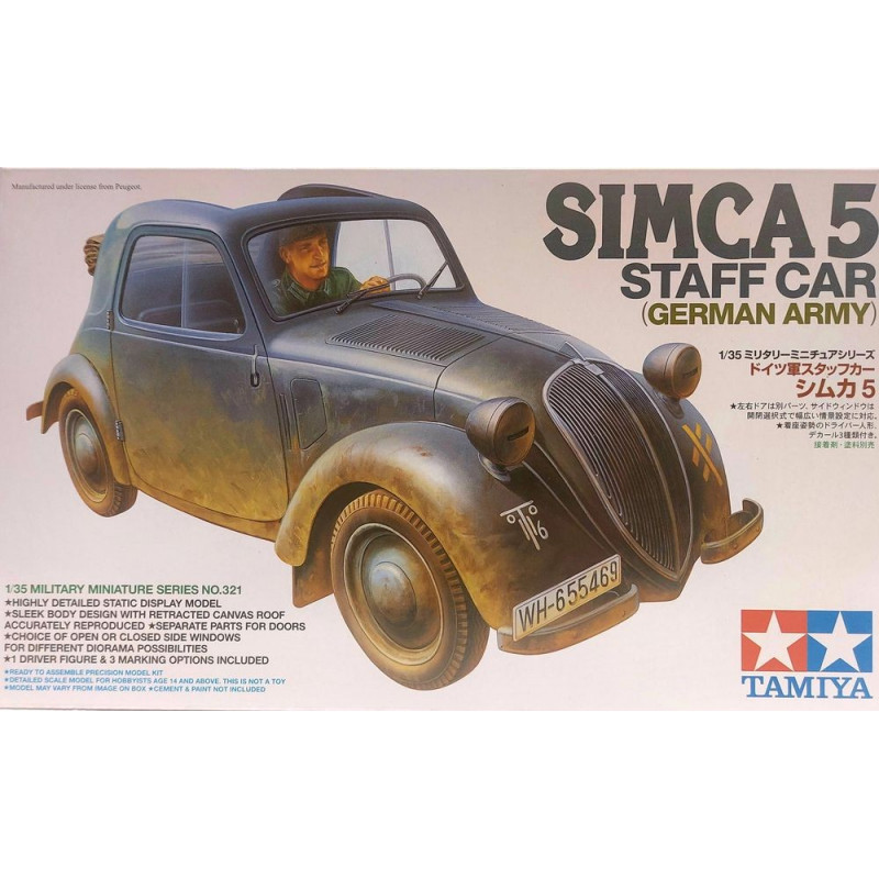 TAMIYA 1/35 SIMCA 5 STAFF CAR (GERMAN ARMY) 35321