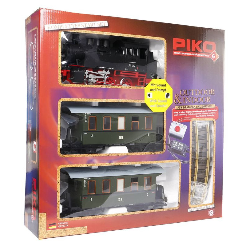 PIKO 37125 ZESTAW STARTOWY z lokomotywą  BR 80 skala G