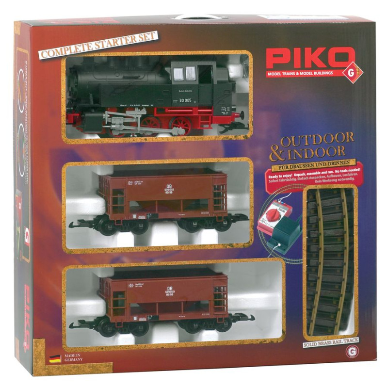 x PIKO 37100 ZESTAW STARTOWY             z lokomotywą BR 80 skala G