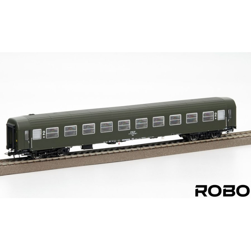 ROBO 222091 WAGON OSOBOWY 2 kl. PKP      111Ay ep.Va stacja Warszawa Szczęśliwice (z oświetleniem 2.0)