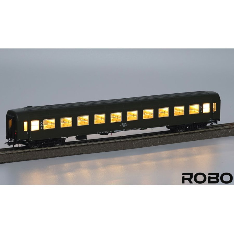 ROBO 222091 WAGON OSOBOWY 2 kl. PKP      111Ay ep.Va stacja Warszawa Szczęśliwice (z oświetleniem 2.0)