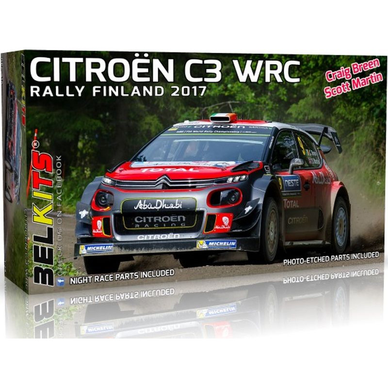 BELKITS 1/24 CITROEN C3 WRC / RALLY FINLAND 2017 (BEL018)