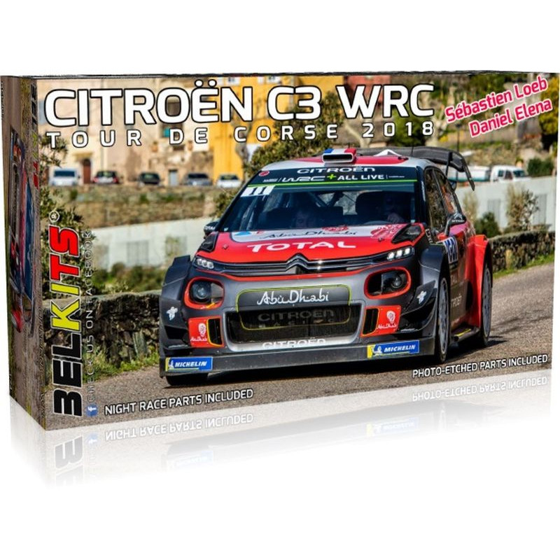 BELKITS 1/24 CITROEN C3 WRC / TOUR DE CORSE 2018 (BEL017)