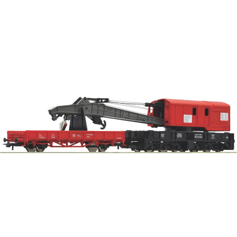 ROCO 56240 WAGON TOWAROWY Z DŹWIGIEM     ep.V