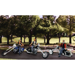 WOODLAND A5554 H0 - MOTOCYCLES Bad Boy Bikers