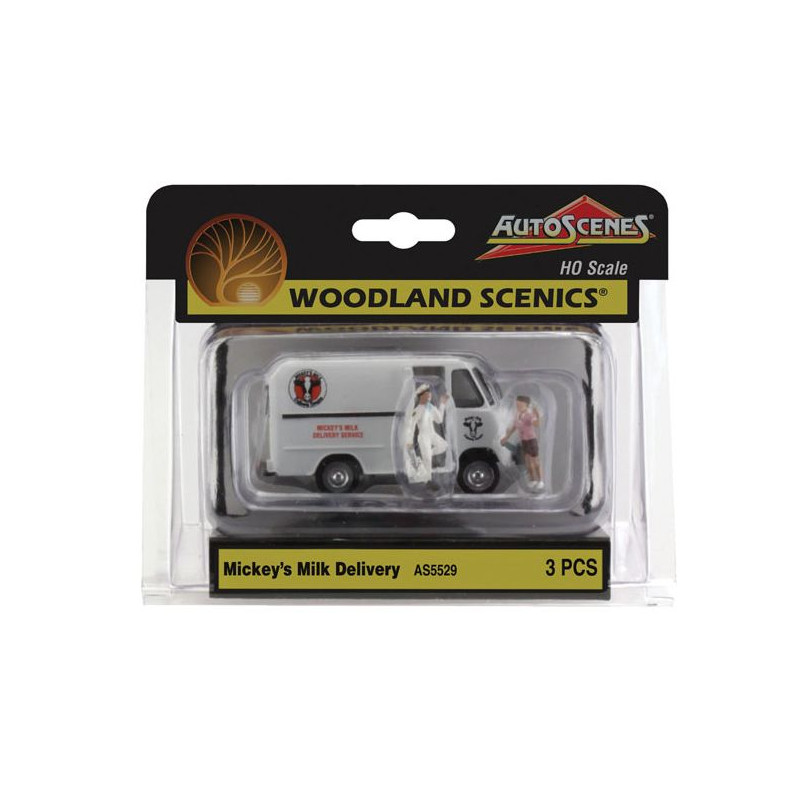 WOODLAND A5529 H0 - milk delivery truck