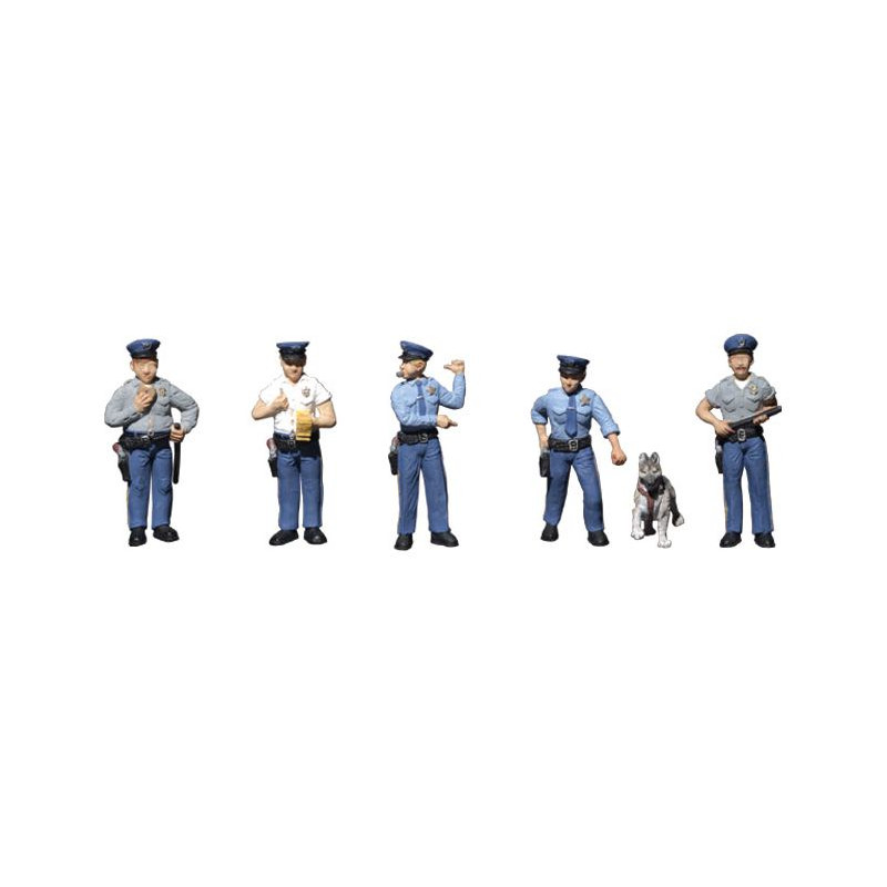 WOODLAND A1822 H0 FIGURES - POLICEMEN