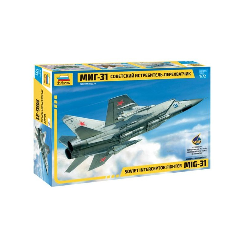 ZVEZDA 1/72 MIG-31 SOV. INTERCEPTOR (7229)