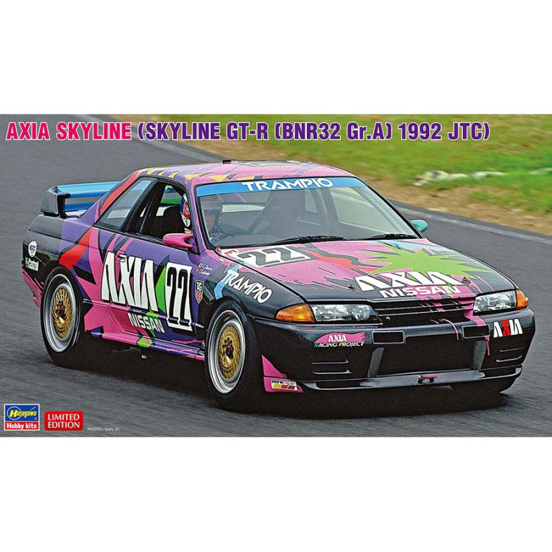 HASEGAWA 1/24 AXIA SKYLINE / SKYLINE GT-R (BNR32 Gr.A) 1992 JTC (20684)