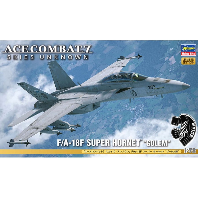 HASEGAWA 1/72 F/A-18F SUPER HORNET 'GOLEM' (SP596)