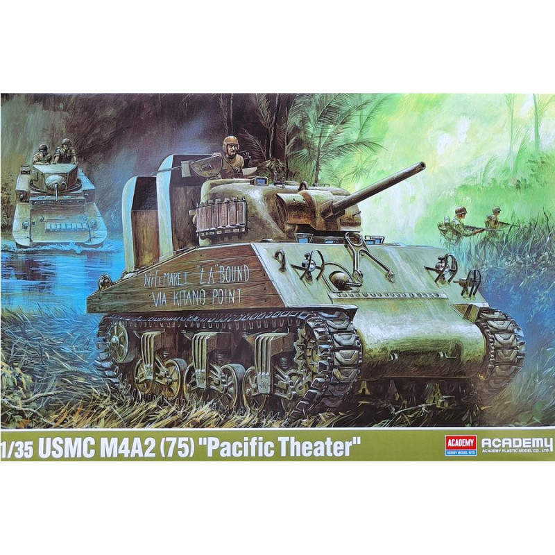 ACADEMY 1/35 M4A2[75] PACIFIC THEATER (13562)