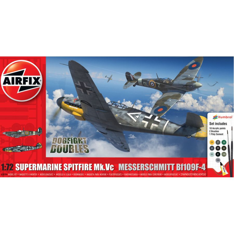 AIRFIX 1/72 SPITFIRE Mk.Vc vs Bf109F-4 (50194) SET