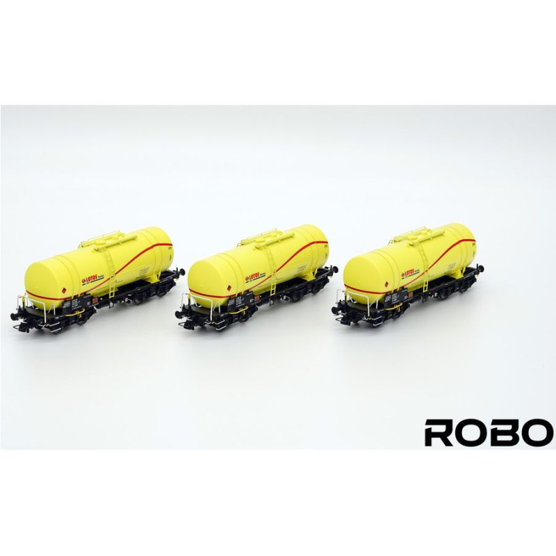 ROBO 106510 PKP 406Rb Cisternový vůz LOTOS / sada 3 kusů