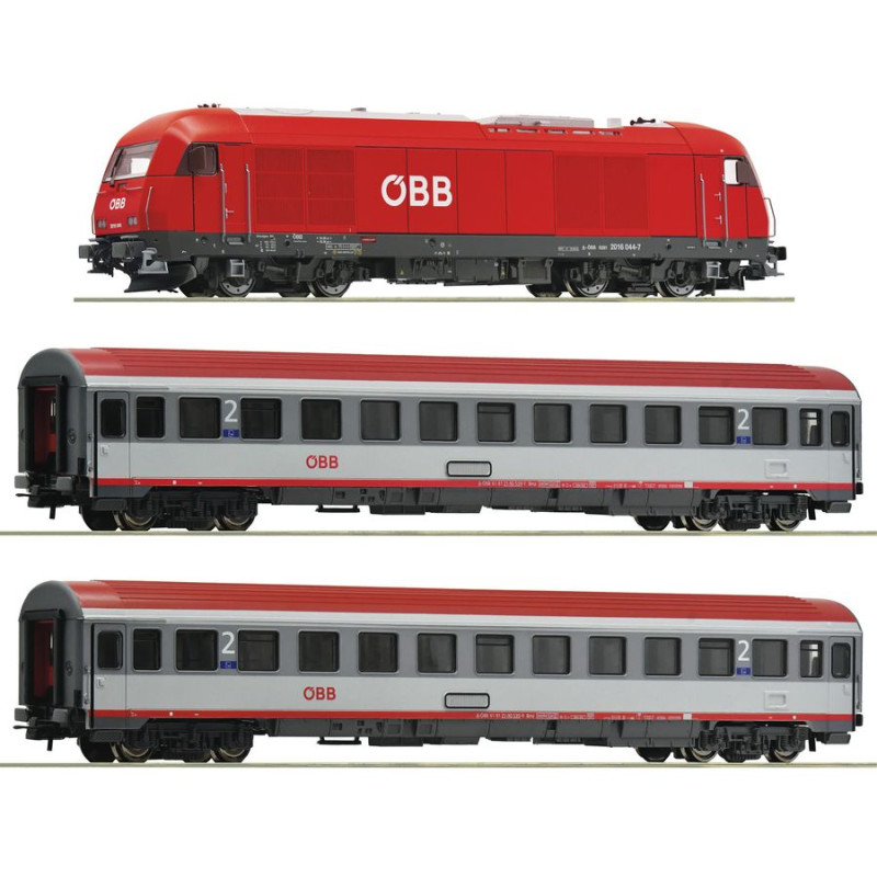 ROCO 5110005 DIGITAL SET - LOCOMOTIVE Rh 2016 + WAGONS + Z21