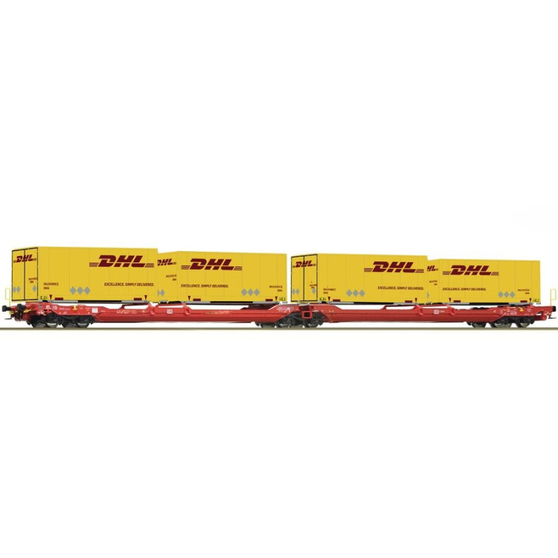 ROCO 6600057 WAGON TOWAROWY DHL DB AG    ep.VI ( 2 wagony )