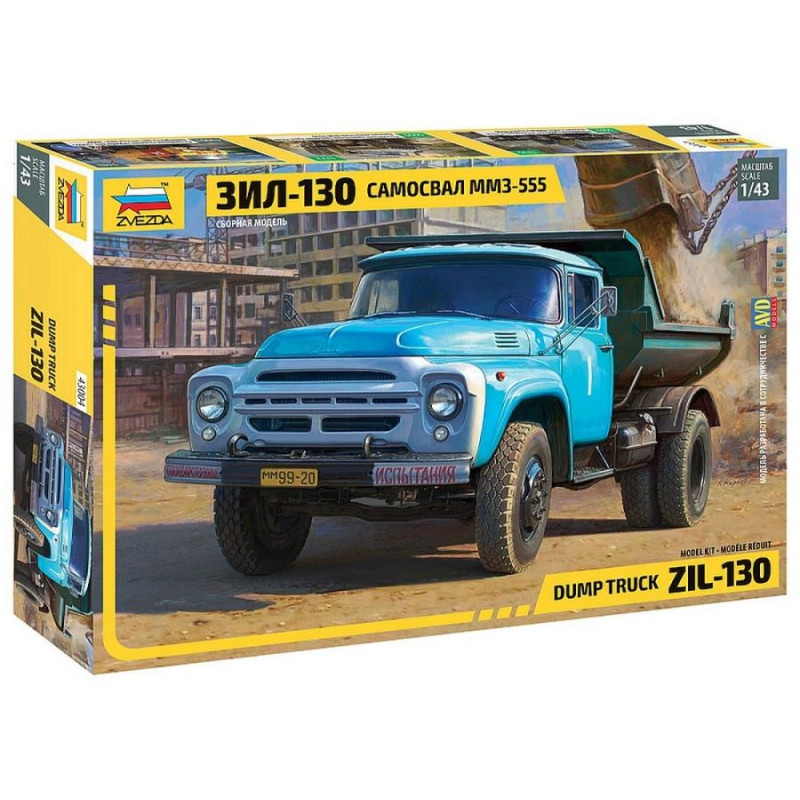 ZVEZDA 1/43 ZIŁ-130 (43004) DUMP TRUCK