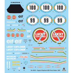 ITALERI 1/9 CAGIVA ELEFANT 850 PARIS DAKAR 1987 (4643)