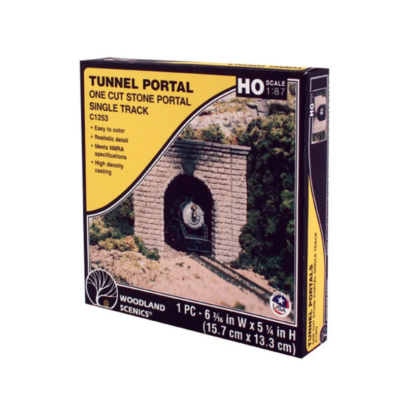 WOODLAND 1253 HO Cut Stone Single Portal