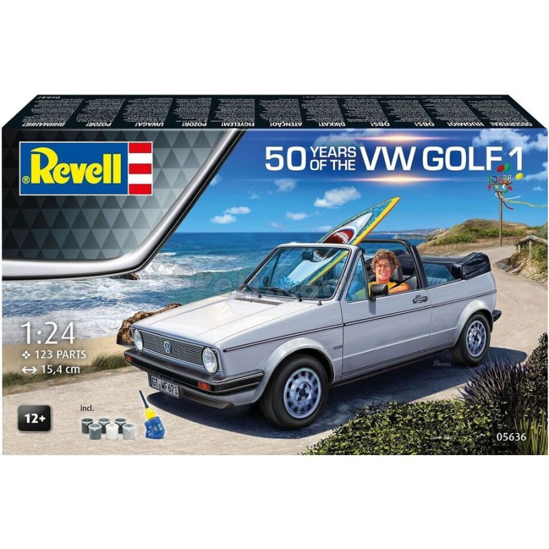 REVELL 1/24 VW GOLF 1 SET (05636) 50 LET MODELU