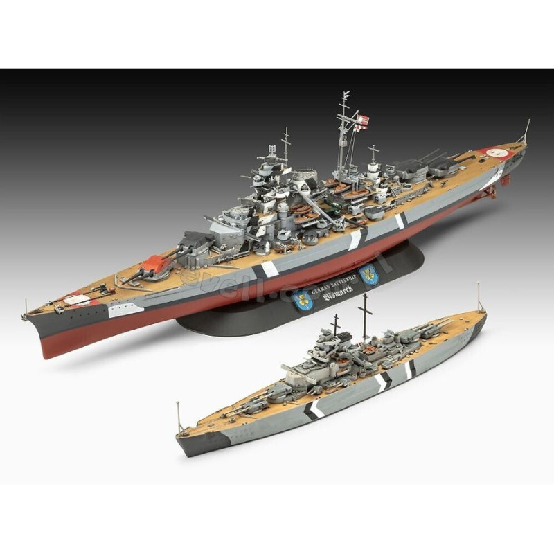 REVELL 1/700 THE LEGENDARY BISMARCK      (05637) SET
