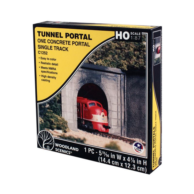 WOODLAND 1252 HO Concrete Single Portal